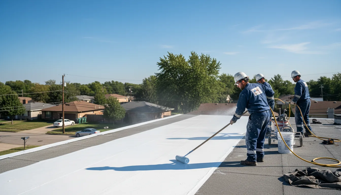 Commercial roof coating in La Follette, TN near me